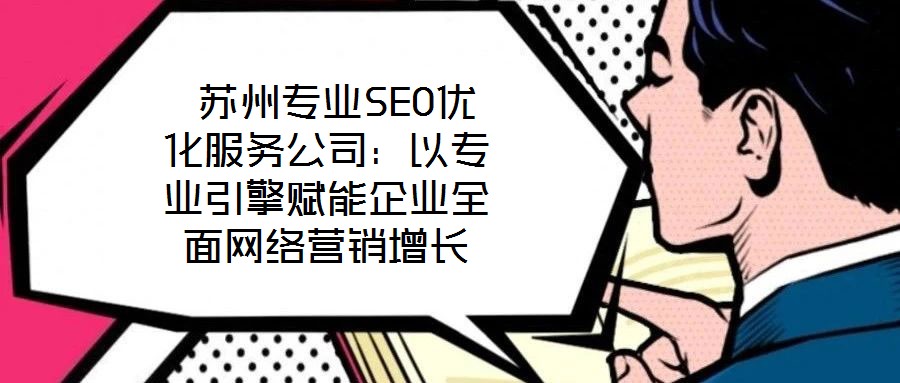  蘇州專業(yè)SEO優(yōu)化服務(wù)公司：以專業(yè)引擎賦能企業(yè)全面網(wǎng)絡(luò)營銷增長