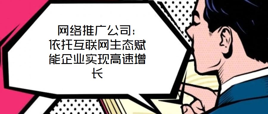  網(wǎng)絡(luò)推廣公司：依托互聯(lián)網(wǎng)生態(tài)賦能企業(yè)實現(xiàn)高速增長