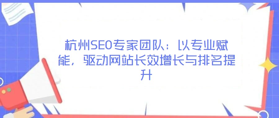 杭州SEO專家團(tuán)隊(duì)：以專業(yè)賦能，驅(qū)動(dòng)網(wǎng)站長效增長與排名提升