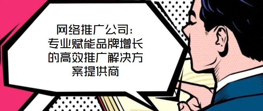  網(wǎng)絡(luò)推廣公司：專業(yè)賦能品牌增長的高效推廣解決方案提供商