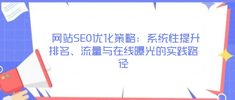  網(wǎng)站SEO優(yōu)化策略：系統(tǒng)性提升排名、流量與在線曝光的實踐路徑