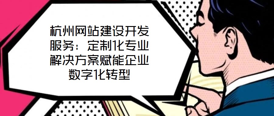 杭州網(wǎng)站建設(shè)開發(fā)服務(wù)：定制化專業(yè)解決方案賦能企業(yè)數(shù)字化轉(zhuǎn)型